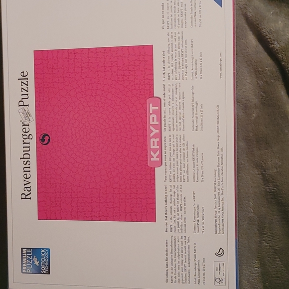 New Sealed Ravensburger Krypt Jigsaw Puzzle 654 Pieces - Picture 3 of 4